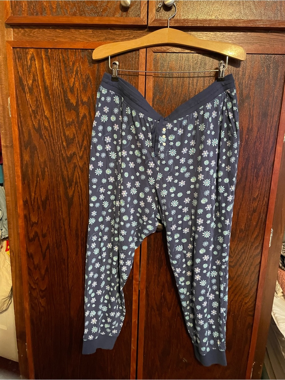 Life Is Good Navy Floral Jogger Pants
